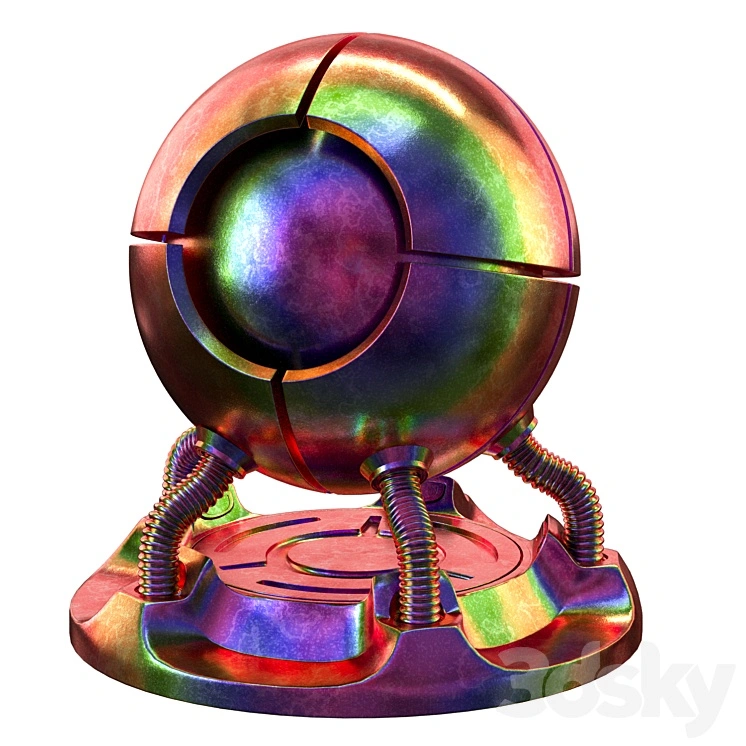 Rainbow metal material 