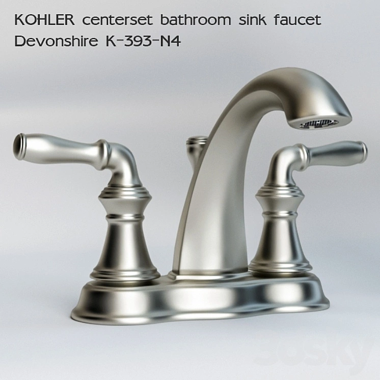 Kohler centerset bathroom sink faucet Devonshire K-393-N4 