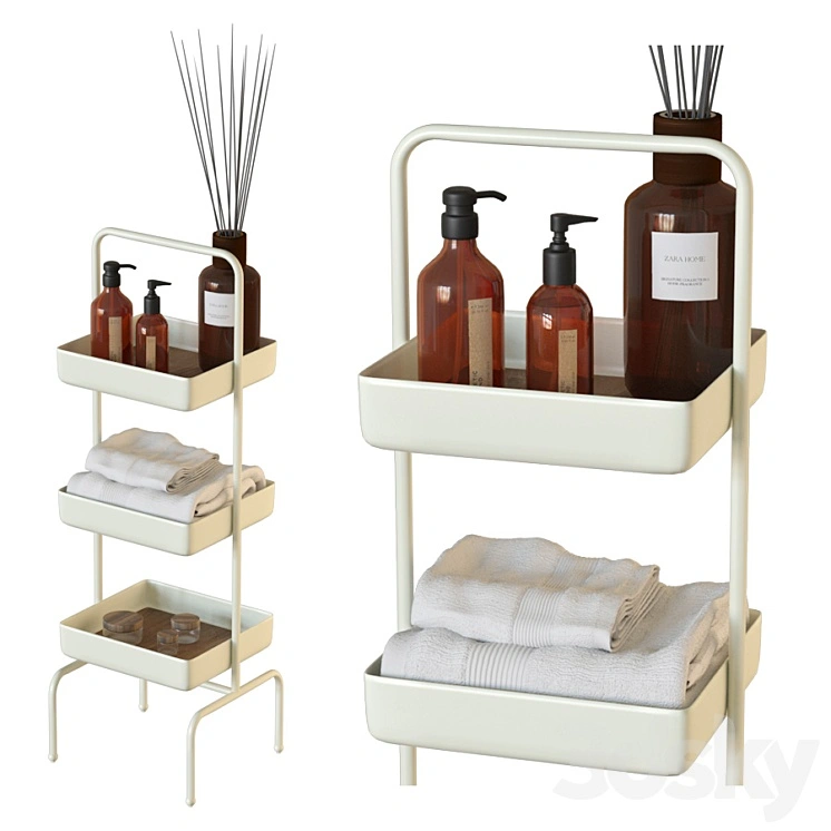 Metal and Wood Storage Unit Zara Home 
