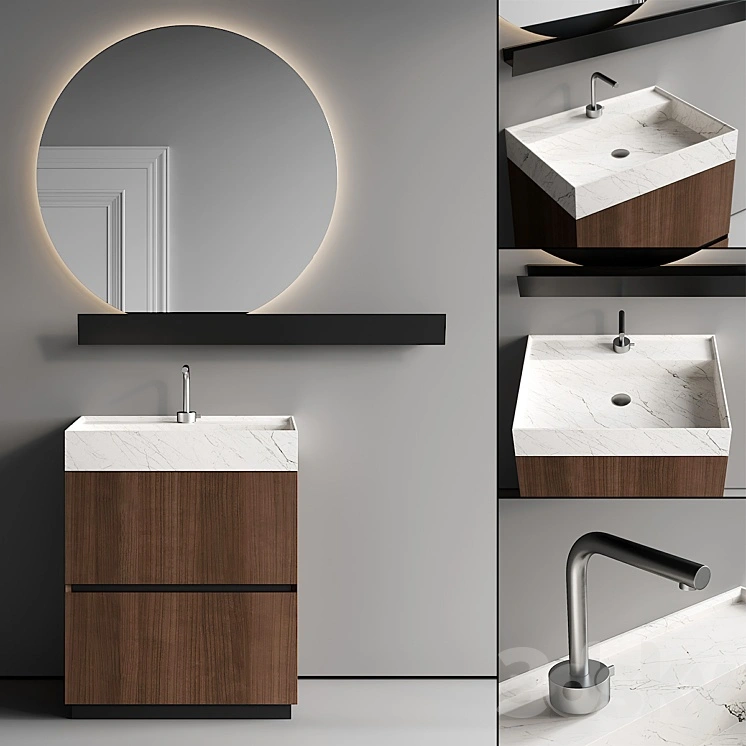 Arbi Arredobagno Code Riga 03 Vanity Unit Set 3 