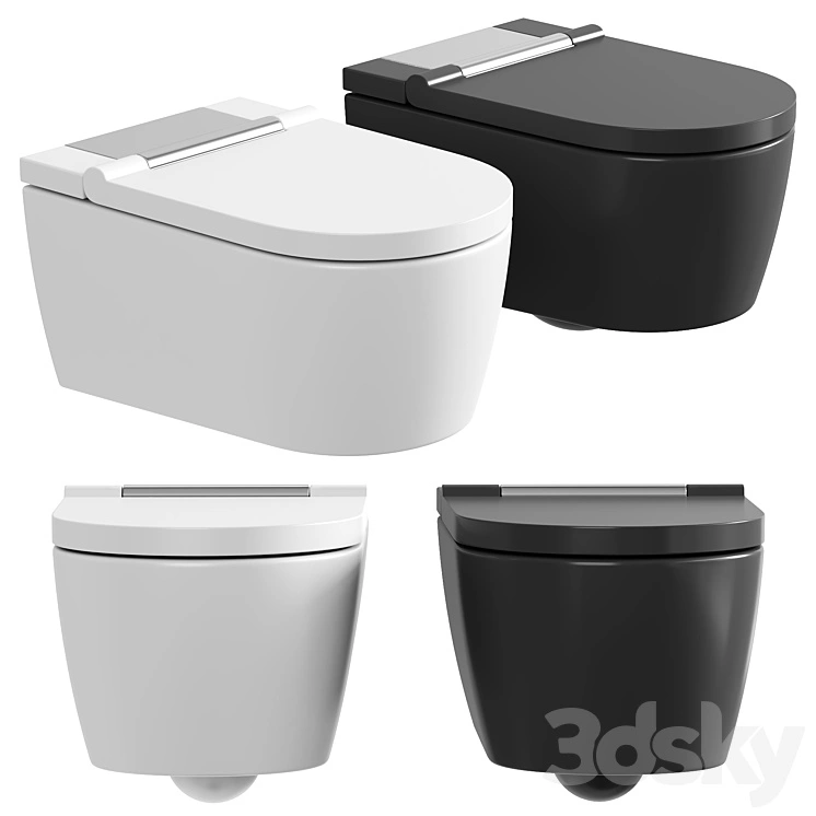Geberit AquaClean Sela wall-mounted complete shower toilet system 