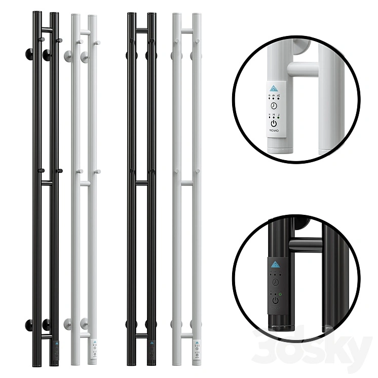Laris Electric towel warmer with thermostat 