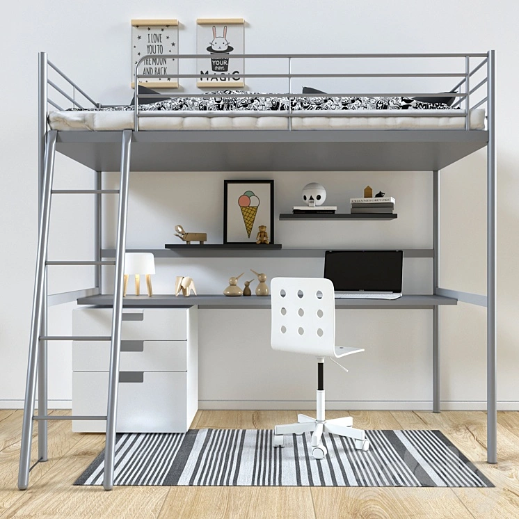 Bed IKEA SVERTA loft 