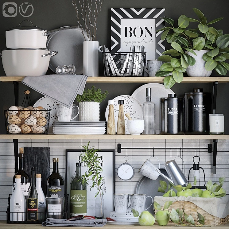 Decorative set for the kitchen 2 