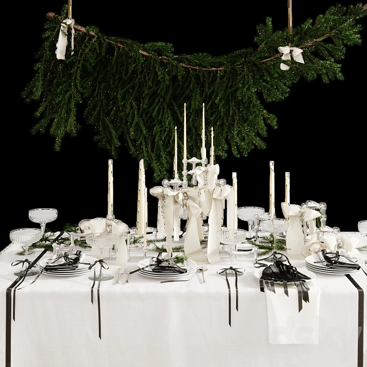 Christmas/New Year table setting 