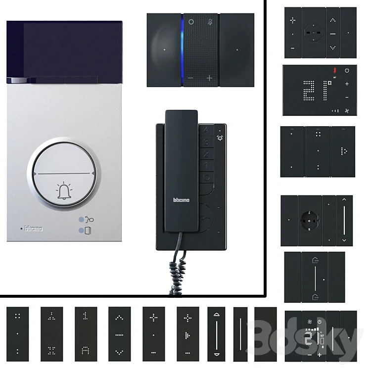 Door communication system/Sockets and switches Bticino/Bticino Living Now 2022 Black 