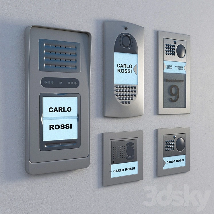 intercom, interphone, entryphone 