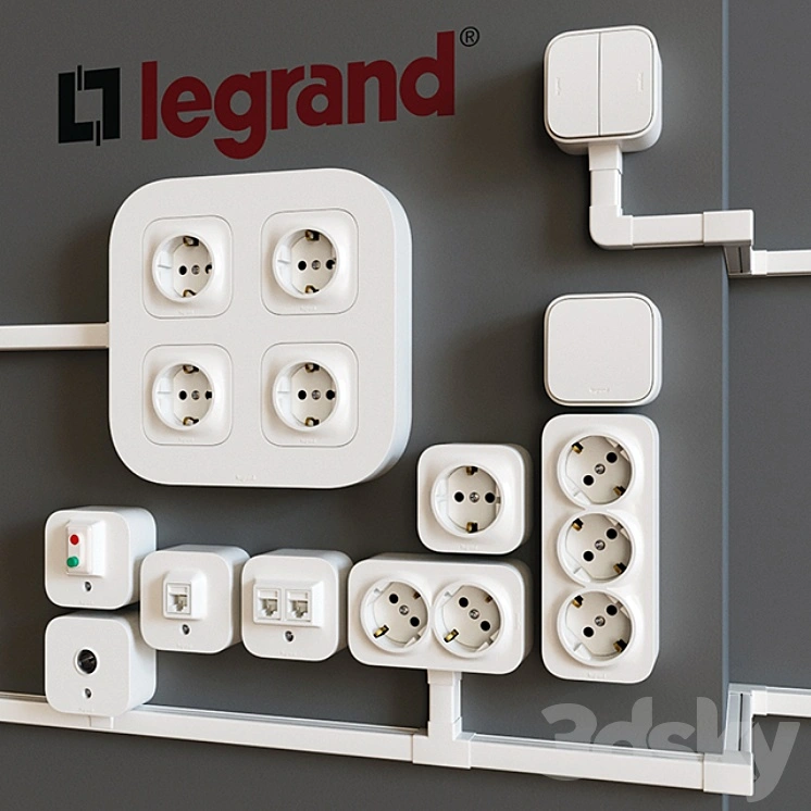 Overhead sockets Legrand Quteo (cable channels Metra) 