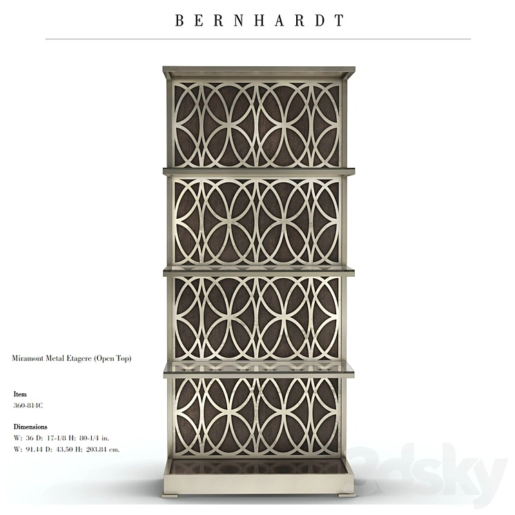 Bernhardt, Miramont Metal Etagere 