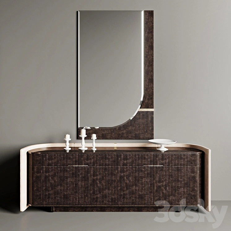 Chest and mirror Turri Eclipse 
