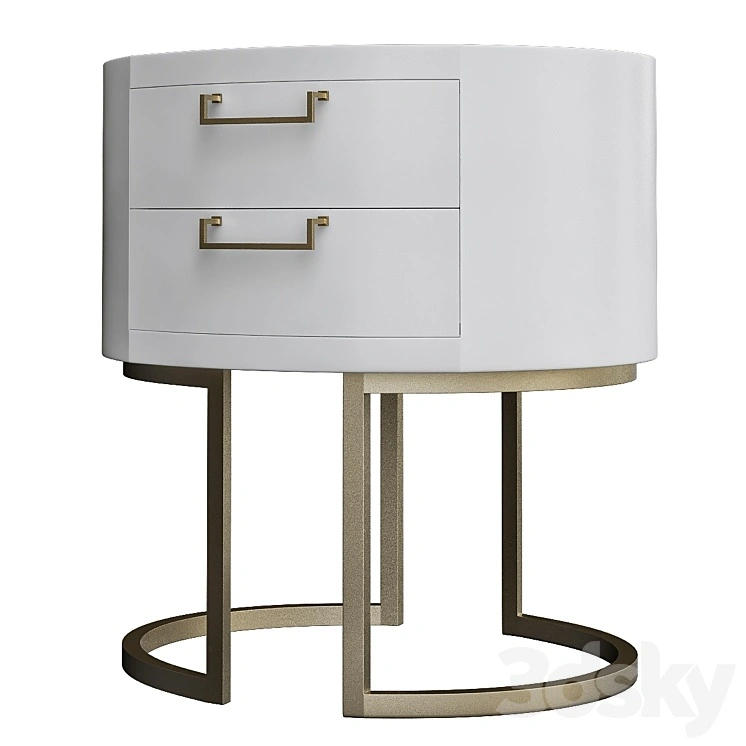 BAKER Pallasite Lamp Table 