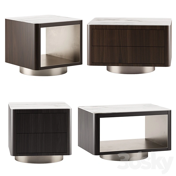 MILTON | Bedside tables By Minotti 