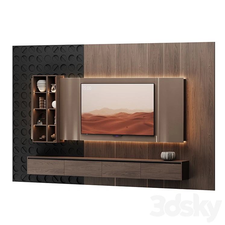 TV wall with Yandex TV station Pro 65 