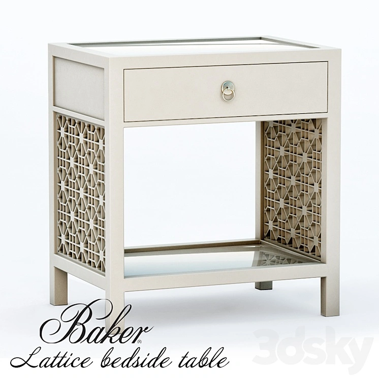 Baker - Lattice bedside table 