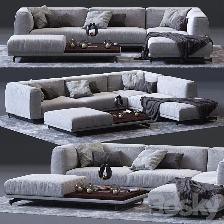 DITRE ITALIA St. Germain Corner Sofa 01 