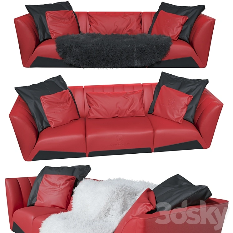 The three-seater sofa Sepang - Tonino Lamborghini 