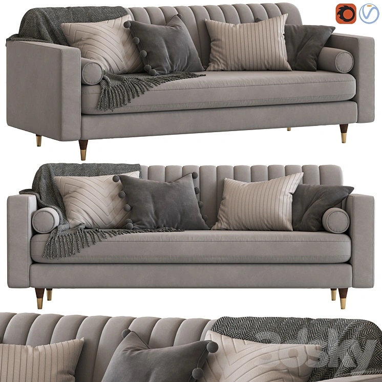 Cult Furniture Belgravia 3-Seater Sofa 