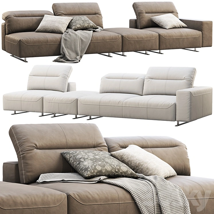 BoConcept Hampton modular leather sofas (2 options) 