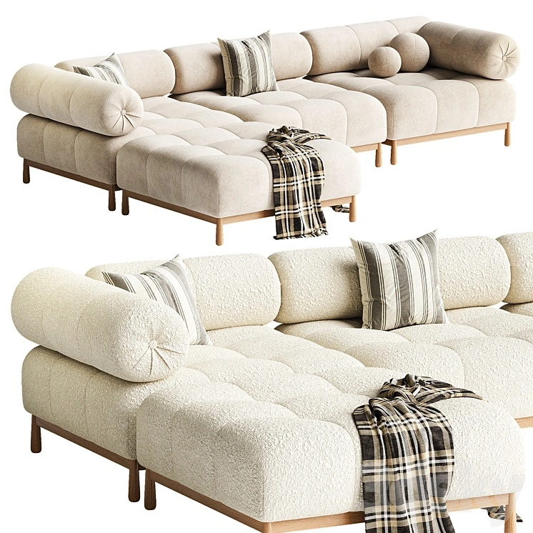 Sevigne 4-Piece Modular Sofa CB2 