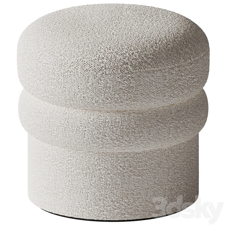 Interiortonic - Boucle Avina Ottoman 