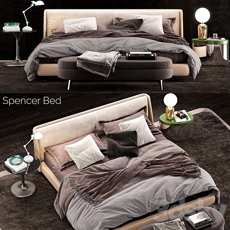 Minotti Spencer Bed 2 