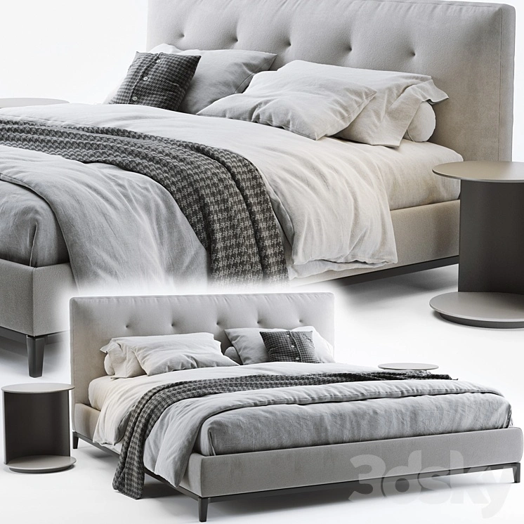 Minotti andersen quilt bed 