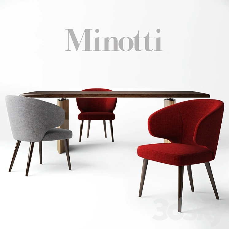 Minotti: chair ASTON, table MORGAN 