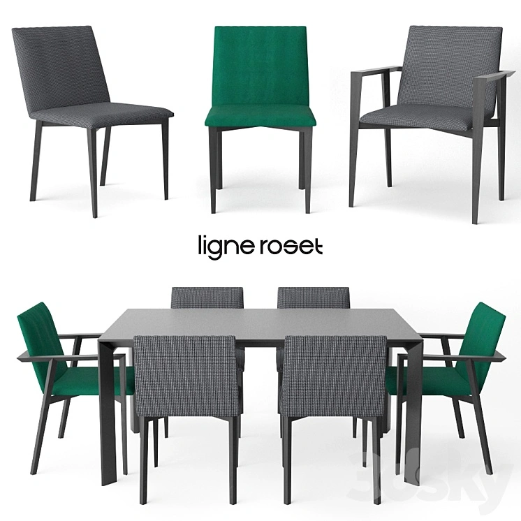 Ligne Roset Mogador chair | Frost table 