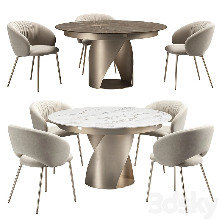 Calligaris Anime & Cyclone Dining Set 