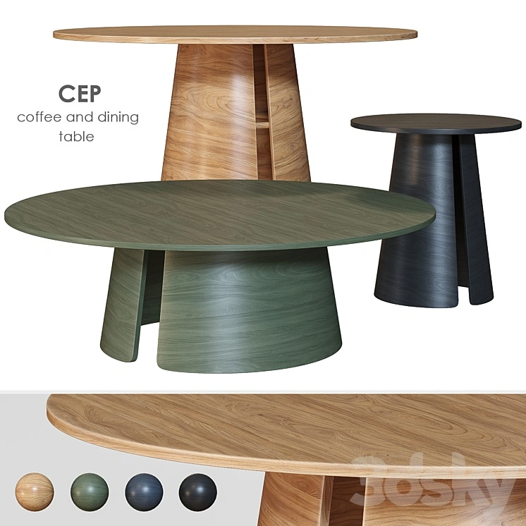 Cep TEULAT Dining and coffee table 
