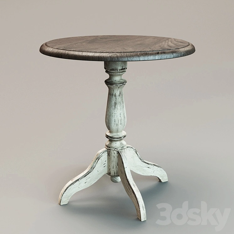 table, pedestal table "Chateau" 