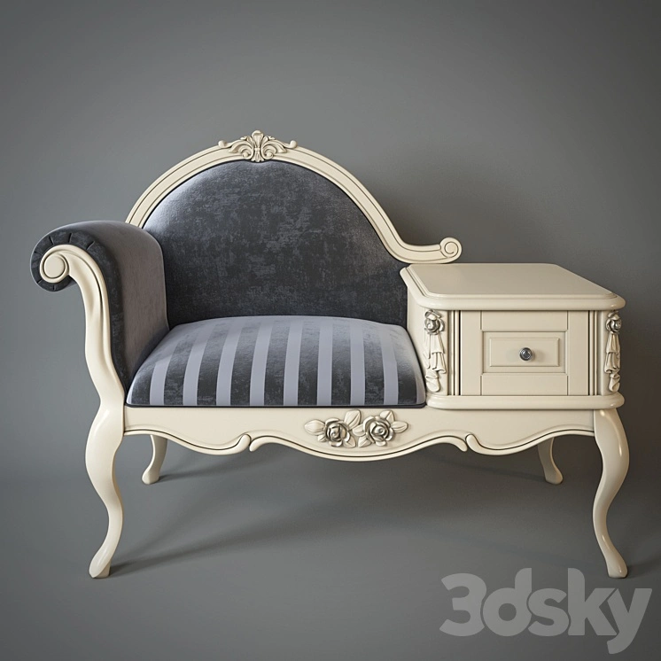 Armchair with telephone table Milano. 8802 