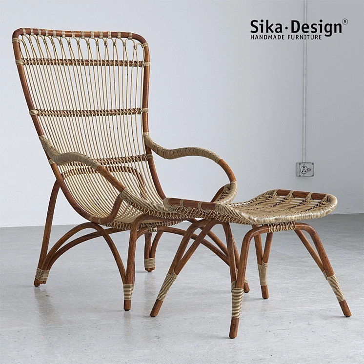 Sika Design Monet Chair and Footstool 