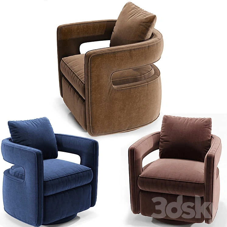Kennedy Navy Swivel Chair 