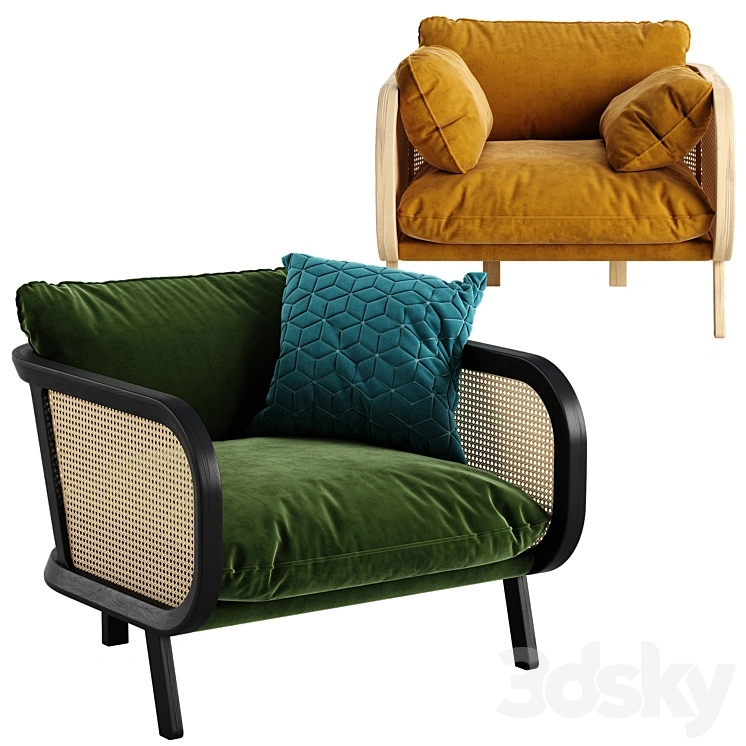 Buzzi cane chair 