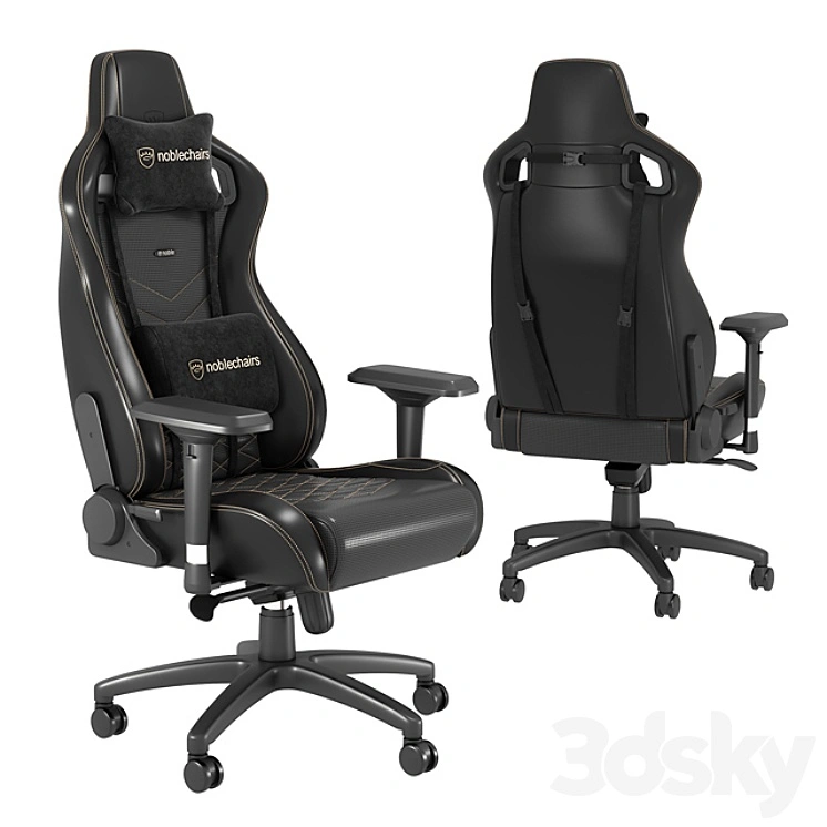 Noblechairs Epic Black / Gold Gaming Chair 