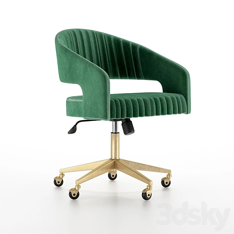 Channel Suede Office Chair 
