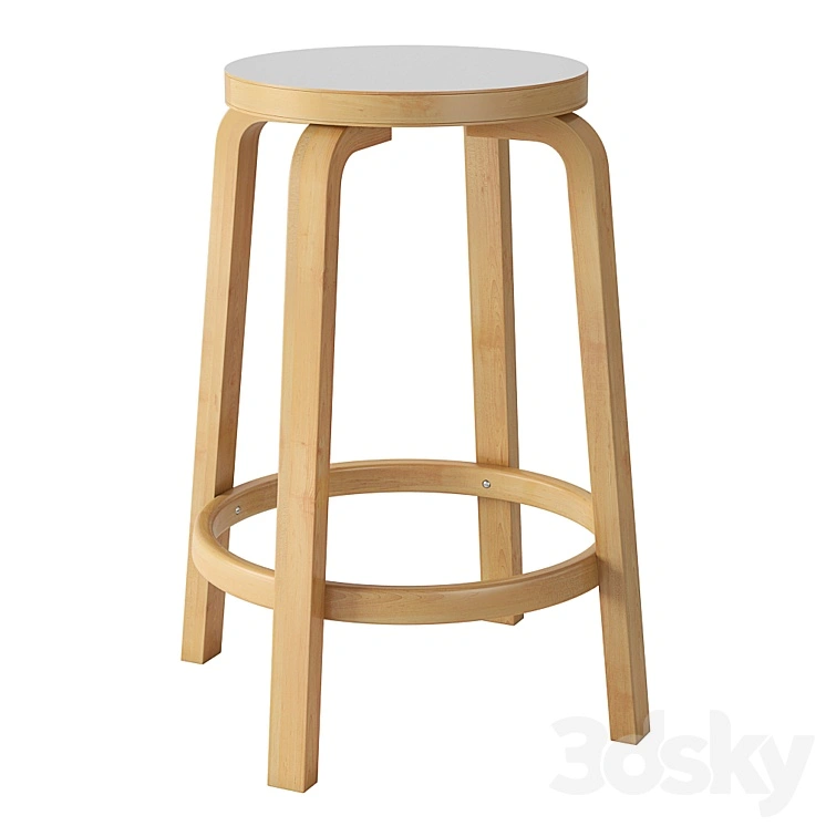 Aalto USA Artek Alvar Aalto Counter Stool 64 