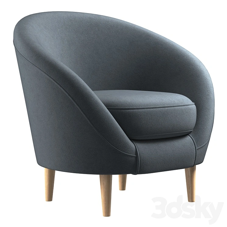 Armchair Volsey Happy Grafit 