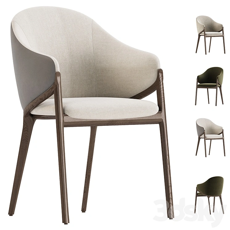 Chair Angel Cerda ACH200 walnut 