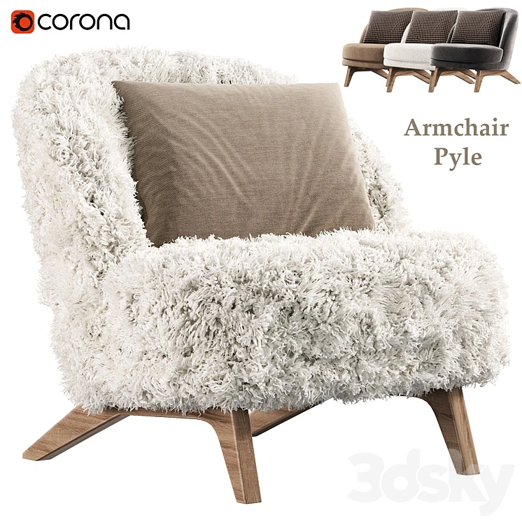 Armchair Pyle by divan.ru, Pyle Cozy White 