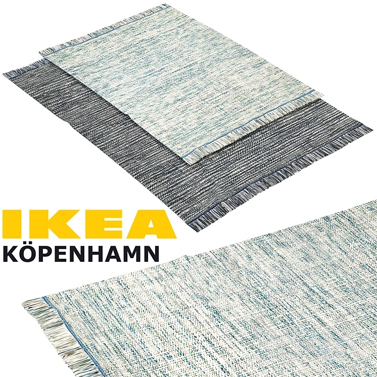 IKEA KOPENHAMN (COPENHAGEN) RUG SET 