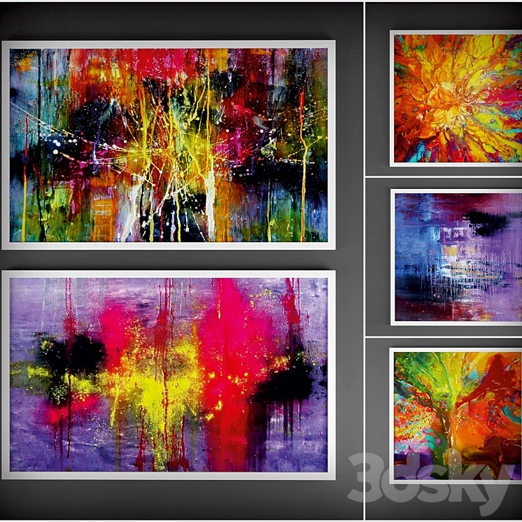 Collection of paintings "Abstract" 2 