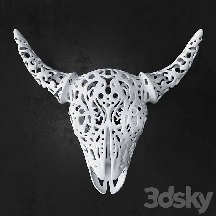Buffalo_3D_Skull_Tallado 