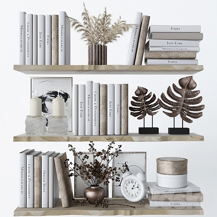 Decorative set for filling shelves 3 
