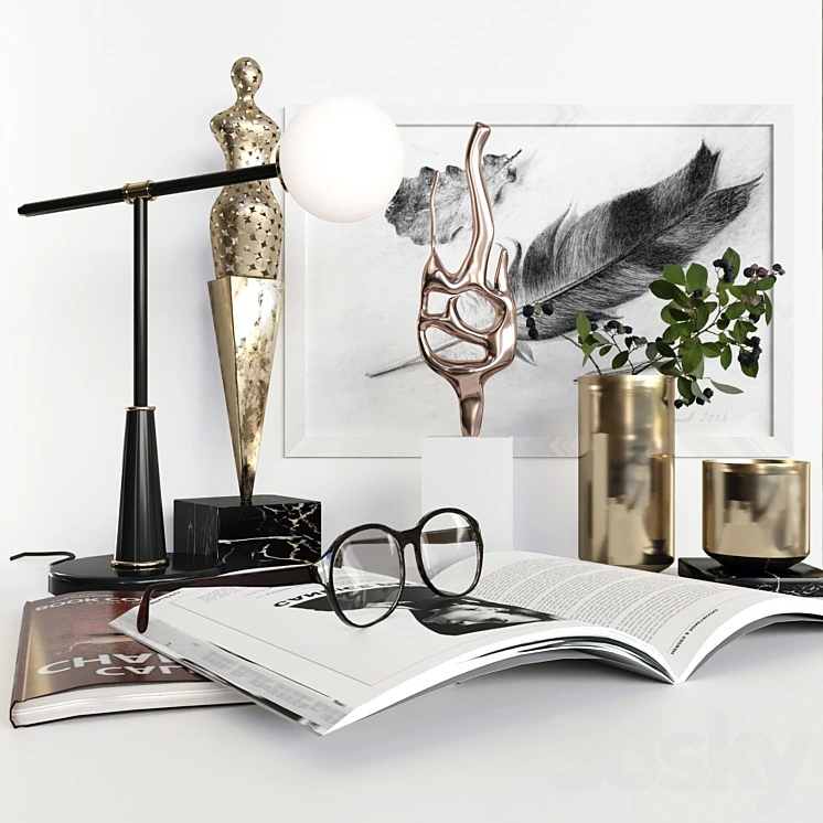 Collection of decorative elements for design 