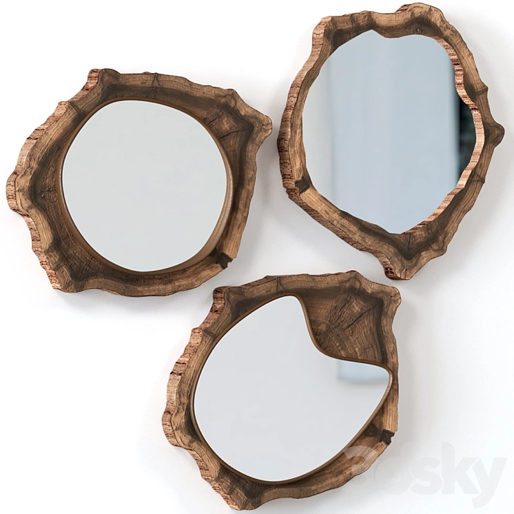 Collection of slab mirrors. 