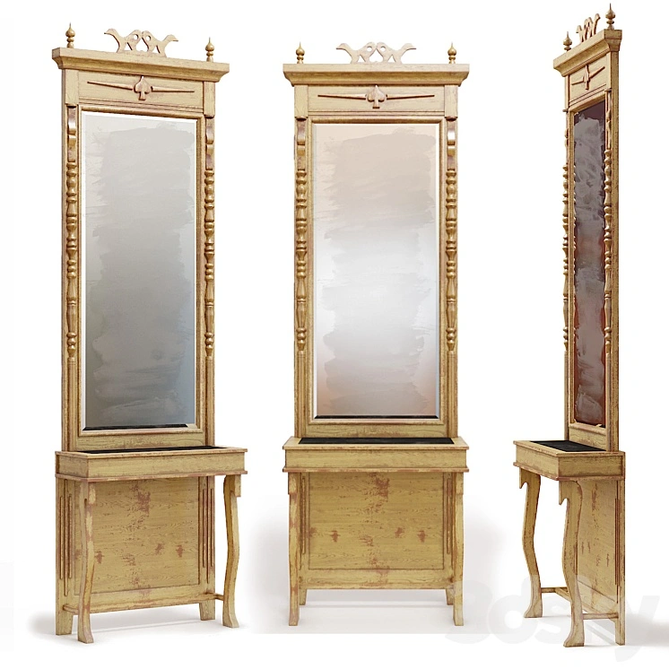 Antique console mirror 