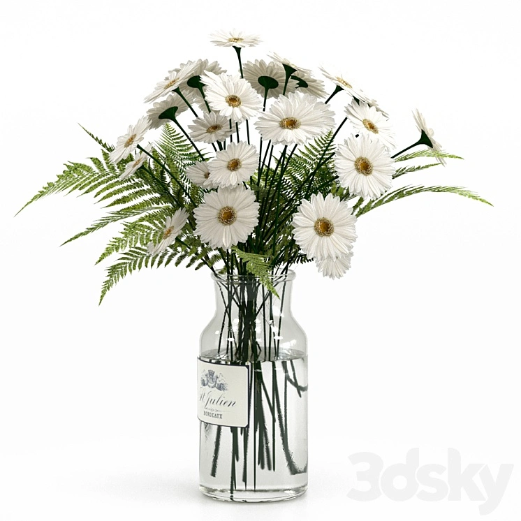 Bouquet with camomiles. 