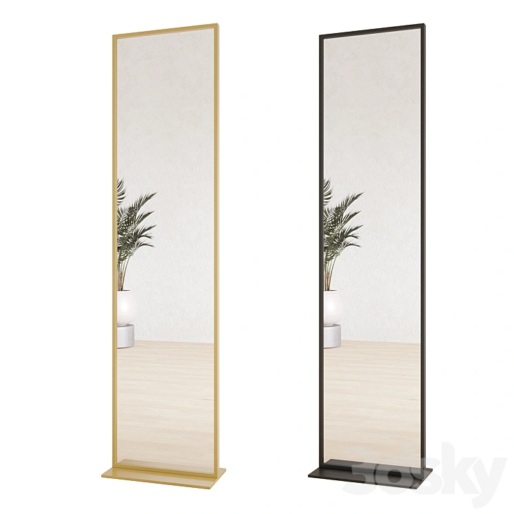 Floor mirror rectangular 